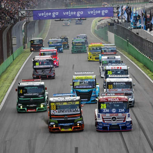 Copa Truck Sao Paulo April 2023 Sao Paulo Brazil View – Stock